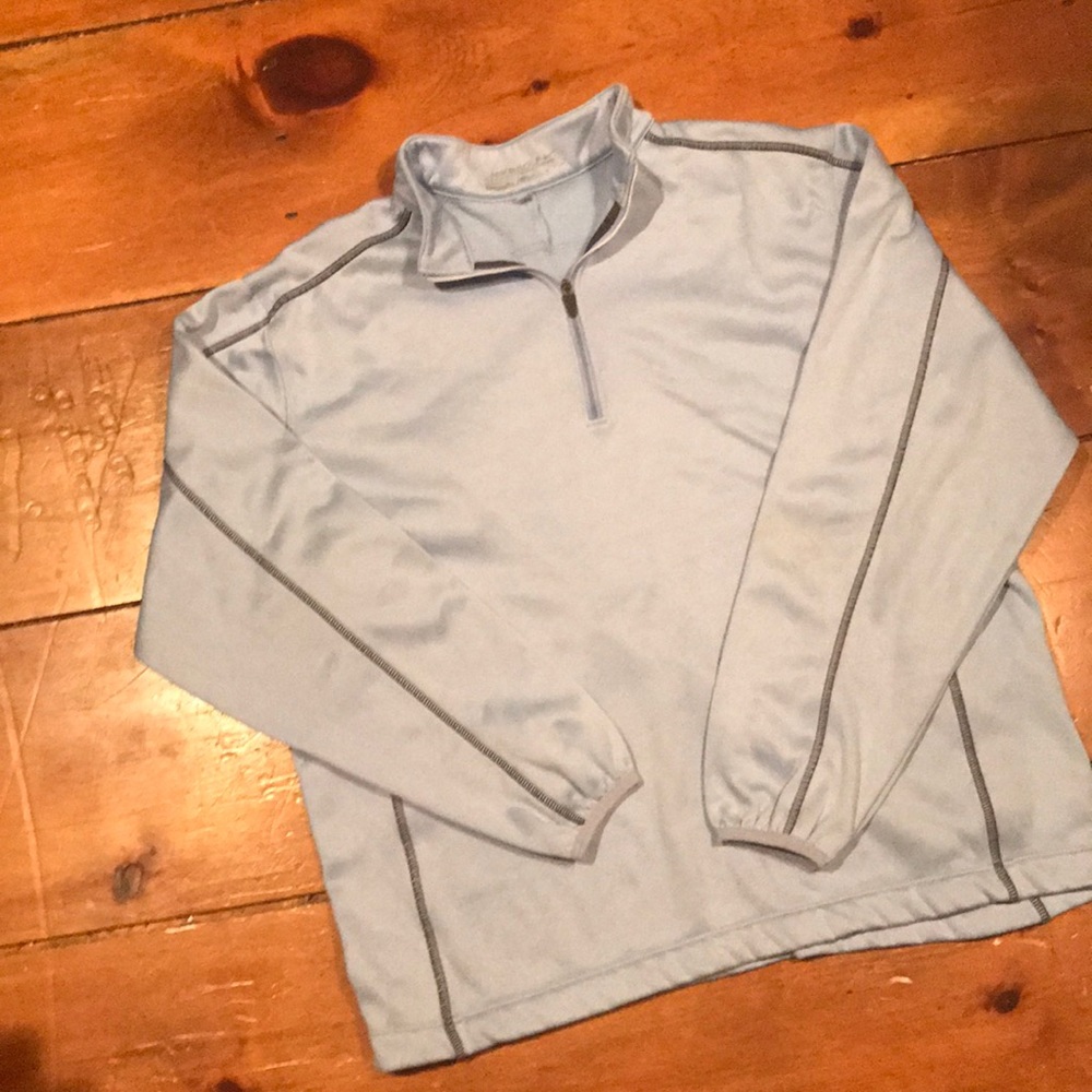 Boy's Light Blue Nike 1/4 Zip Golf Jacket